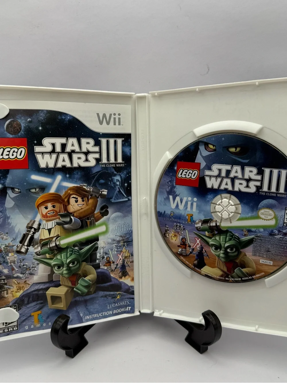 LEGO Star Wars III The Clone Wars Wii Video Game Complete In Box Tested Working
